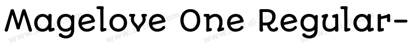Magelove One Regular字体转换